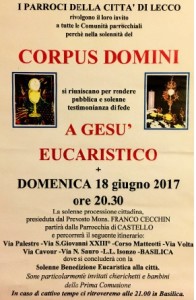 Processione Corpus Domini 2017