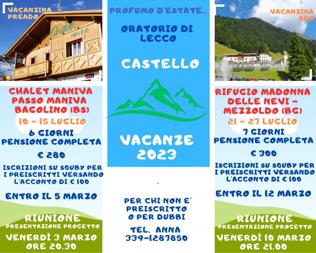 VACANZINE 2023 CASTELLO